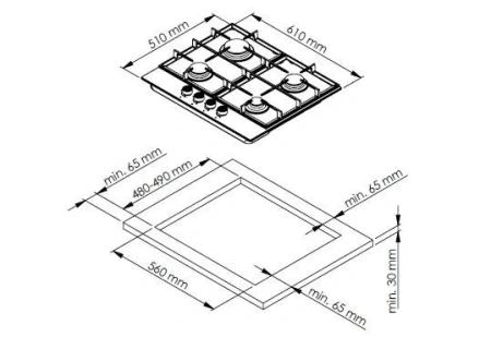 Варочная поверхность REEX PG-6400S RBe