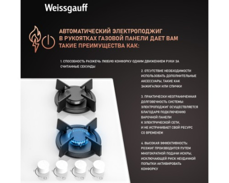 Варочная панель Weissgauff HGG 640 WGW