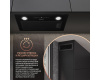 Кухонная встраиваемая вытяжка Weissgauff BOX 1200 BL
