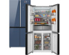 Отдельностоящий холодильник с инвертором Weissgauff WCD 590 Nofrost Inverter Premium EcoFresh Blue Glass