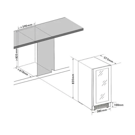 Винный шкаф CELLAR PRIVATE CP027-2TBH