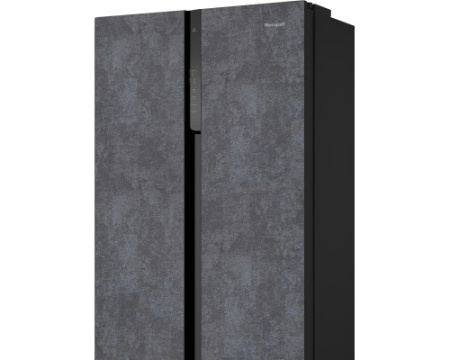 Отдельностоящий холодильник с инвертором Weissgauff WSBS 500 Inverter NoFrost Rock Glass