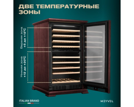Винный шкаф Meyvel MV99PRO-KBT2 (Спелая вишня)