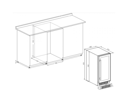 Винный шкаф Temptech SOMQ38DRB