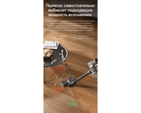 Вертикальный беспроводной пылесос Dreame T30