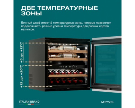 Винный шкаф Meyvel MV26PRO-KWB2