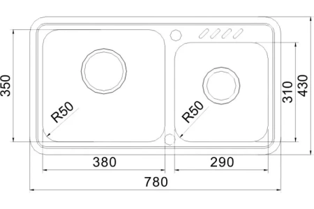 Кухонная мойка OULIN OL-H9903