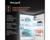 Отдельностоящий холодильник Weissgauff WFD 450 Total NoFrost Inverter Dark Grey Built-in