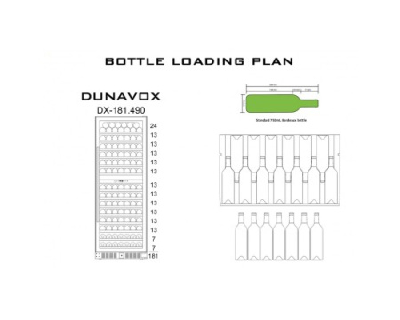 Винный шкаф Dunavox DX-181.490DMBK