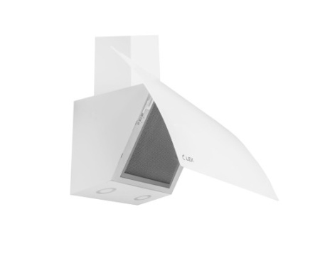 Наклонная кухонная вытяжка LEX Plaza GS 600 White