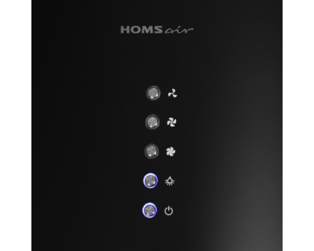 Кухонная вытяжка HOMSair ART 1050WL 35 ЧЕРНЫЙ