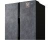 Отдельностоящий холодильник с инвертором Weissgauff WSBS 600 NoFrost Inverter Rock Glass
