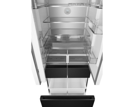 Отдельностоящий холодильник Weissgauff WFD 450 Built-in Inverter NoFrost Dark Inox