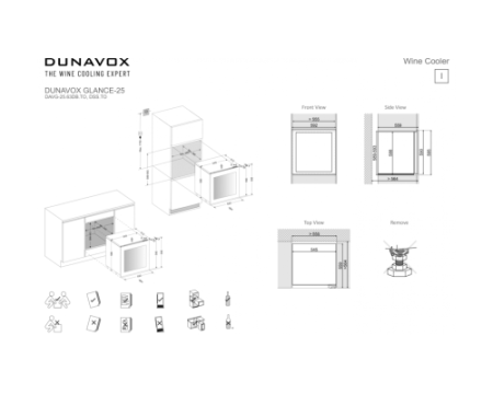 Винный шкаф Dunavox DAVG-25.63DSS.TO