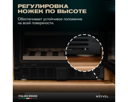 Винный шкаф Meyvel MV77PRO-KBT2 (Натуральный бук)