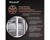 Отдельностоящий холодильник с инвертором Weissgauff WCD 590 Nofrost Inverter Premium EcoFresh Rock Glass
