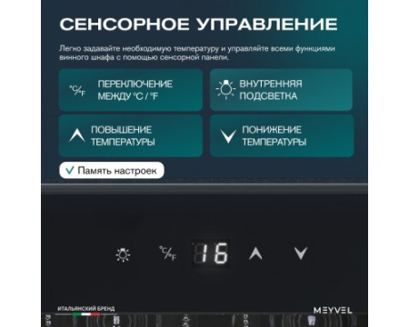 Винный шкаф MEYVEL MV52-KBF1