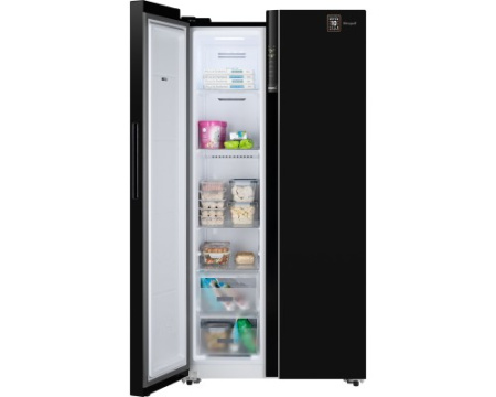 Отдельностоящий холодильник с инвертором Weissgauff WSBS 600 BG NoFrost Inverter