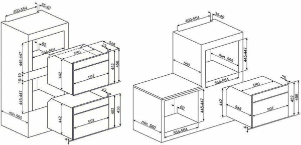 Встраиваемый духовой шкаф Smeg SFP 4102PZS