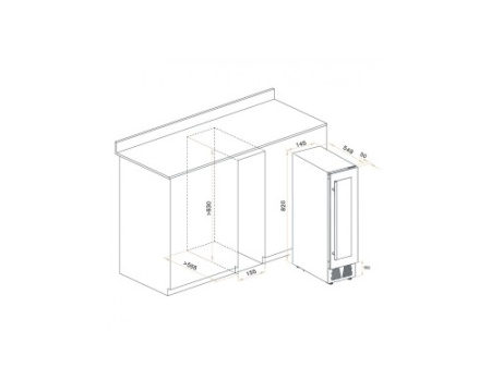 Винный шкаф Meyvel MV8-KST1