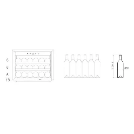 Винный шкаф PANDO PVMAV 45-18CRR