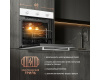 Духовой шкаф газовый Weissgauff WGO 702 WHITE GLASS