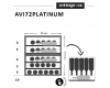 Двухзонный винный шкаф Avintage AVI72PLATINUM