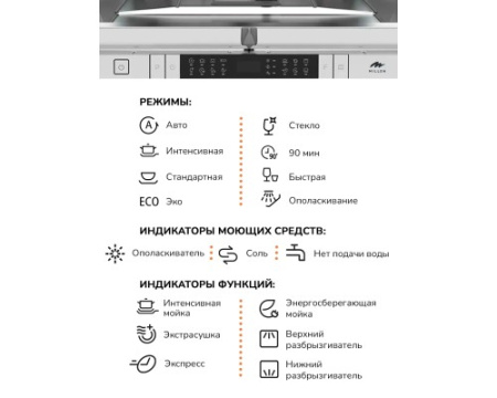 Встраиваемая посудомоечная машина Millen MDW 602