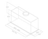 Вытяжка Elica LANE SENSOR BL MAT/A/72 PRF0188480A