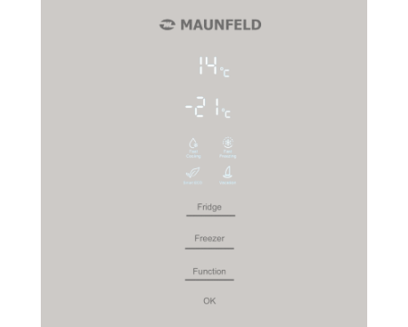 Холодильник Maunfeld MFF185NFBG Matt Inverter
