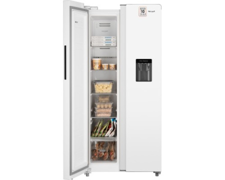 Отдельностоящий холодильник с инвертором и подачей воды Weissgauff WSBS 600 W NoFrost Inverter Water Dispenser
