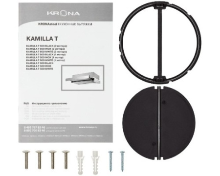 Вытяжка Krona KAMILLA T 600 BLACK (1 мотор)