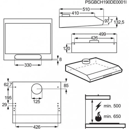 Вытяжка ELECTROLUX LFU9215X