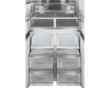 Отдельностоящий холодильник с инвертором Weissgauff WCD 510 Built-in Inverter NoFrost Black Glass
