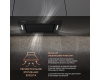 Кухонная встраиваемая вытяжка Weissgauff Intense 600 Touch Black Glass