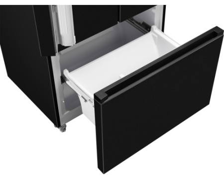 Отдельностоящий холодильник Weissgauff WFD 450 Built-in Inverter NoFrost Dark Inox