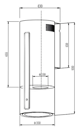 Вытяжка EXITEQ EX-1406 Black