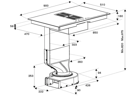 Варочная поверхность BERTAZZONI P904ICHNE