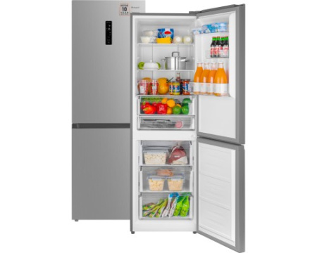 Отдельностоящий холодильник с инвертором Weissgauff WRK 185 Total NoFrost Inverter Inox