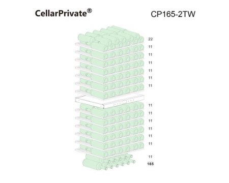 Винный холодильник CellarPrivate CP165-2TW