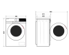 Стиральная машина узкая Toshiba TW-BN80C4RU(SK)