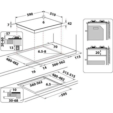 Варочная поверхность INDESIT ING 61T/BK
