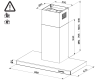 Вытяжка без купола Faber ONYX-T BK GLASS/X A90 325.0541.070
