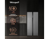 Отдельностоящий холодильник с инвертором Weissgauff WSBS 500 Inverter NoFrost Inox Glass