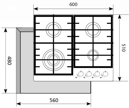 Варочная поверхность AKPO PGA 604 IGC-T IV