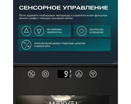 Винный шкаф Meyvel MV08-TBF1-NEXT