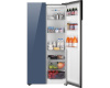 Отдельностоящий холодильник с инвертором Weissgauff WSBS 600 NoFrost Inverter Blue Glass