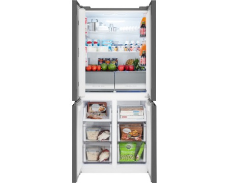Отдельностоящий холодильник с инвертором Weissgauff WCD 450 Dark Grey NoFrost Inverter