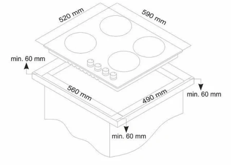 Варочная поверхность SIMFER H60V41R516
