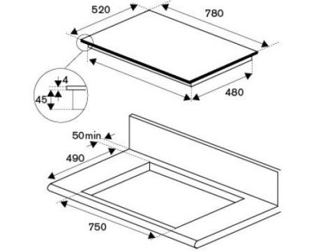 Варочная панель Bertazzoni P784IC1G5NE